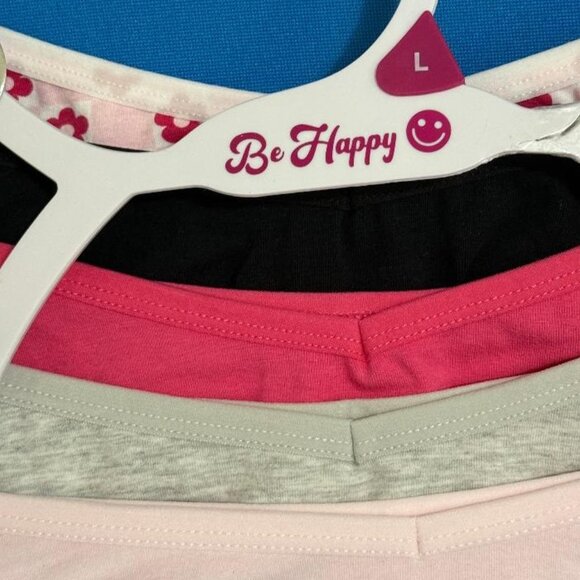 BRAND NEW ~ NWT $40.00 ~ BE HAPPY 5 PACK COTTON UNDIES / PANTIES SIZE L / LARGE - Picture 10 of 15